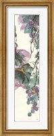 Framed Amethyst Grape Panel II