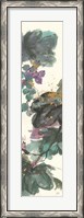 Framed Amethyst Grape Panel I