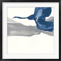 Sapphire and Gray I Framed Print