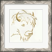 Framed Gilded Buffalo