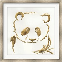 Framed Gilded Panda