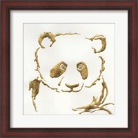 Framed Gilded Panda