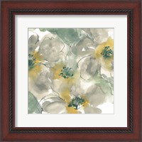 Framed Silver Quince II on White