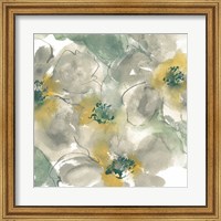 Framed Silver Quince II on White