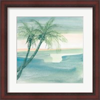 Framed Peaceful Dusk I Tropical