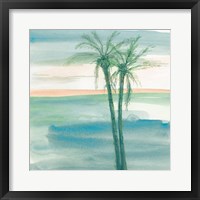 Peaceful Dusk II Tropical Framed Print