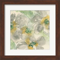 Framed Silver Quince II Teal