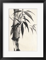 Framed Sumi Bamboo Cream