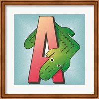 Framed 'is for Alligator' border=