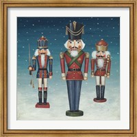 Framed Soldier Nutcrackers Snow