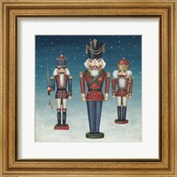Framed Soldier Nutcrackers Snow