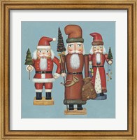 Framed Santa Nutcrackers
