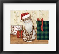 Framed Christmas Kitty  III