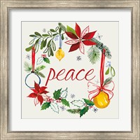 Framed Watercolor Christmas VII