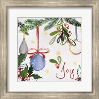 Framed 'Watercolor Christmas I' border=