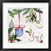 Framed 'Watercolor Christmas I' border=