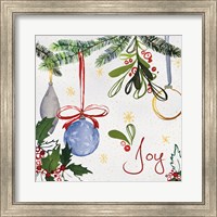 Framed 'Watercolor Christmas I' border=