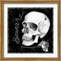 Framed Arsenic and Old Lace Skull Beware