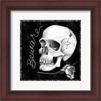 Framed Arsenic and Old Lace Skull Beware