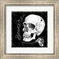 Framed Arsenic and Old Lace Skull Beware