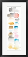 Watercolor Swatch Panel I Bright Framed Print
