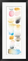 Framed Watercolor Swatch Panel II Bright