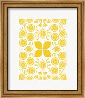 Framed Retro Lemon Otomi Monotone