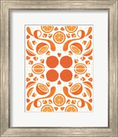 Framed Retro Orange Otomi