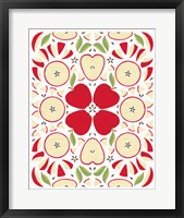 Framed Retro Apple Otomi