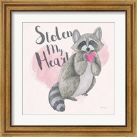 Framed 'My Furry Valentine I Sq' border=