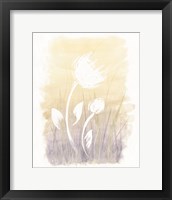 Floral Silhouette I Framed Print