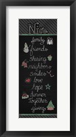 Framed Christmas Chalkboard Nice