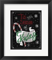 Framed Christmas Chalkboard III