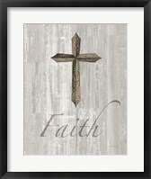 Framed Words for Worship Faith on Wood