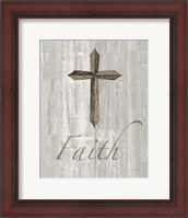 Framed Words for Worship Faith on Wood