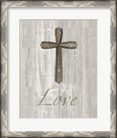 Framed Words for Worship Love on Wood