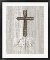 Framed Words for Worship Love on Wood