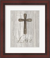 Framed Words for Worship Love on Wood