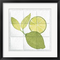 Framed 'Citrus Tile VII' border=