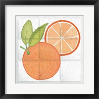 Framed 'Citrus Tile V' border=