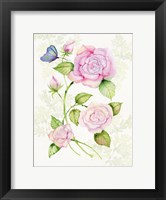 Framed Floral Delight IV Butterflies