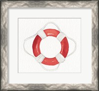 Framed Coastal Icon I Red