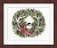 Framed Holiday Wreath IV