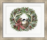 Framed Holiday Wreath IV