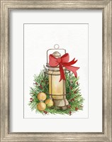 Framed Holiday Lantern II