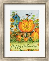 Framed Halloween Pumpkins Happy Halloween