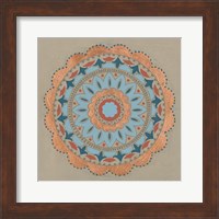 Framed Copper Mandala I