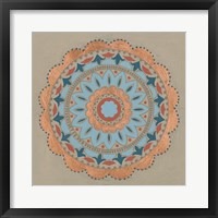 Copper Mandala I Framed Print