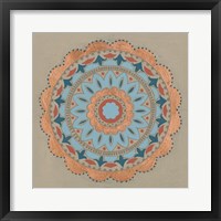 Framed 'Copper Mandala I' border=