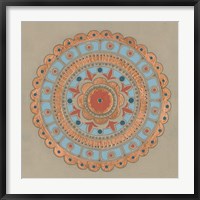 Framed Copper Mandala II